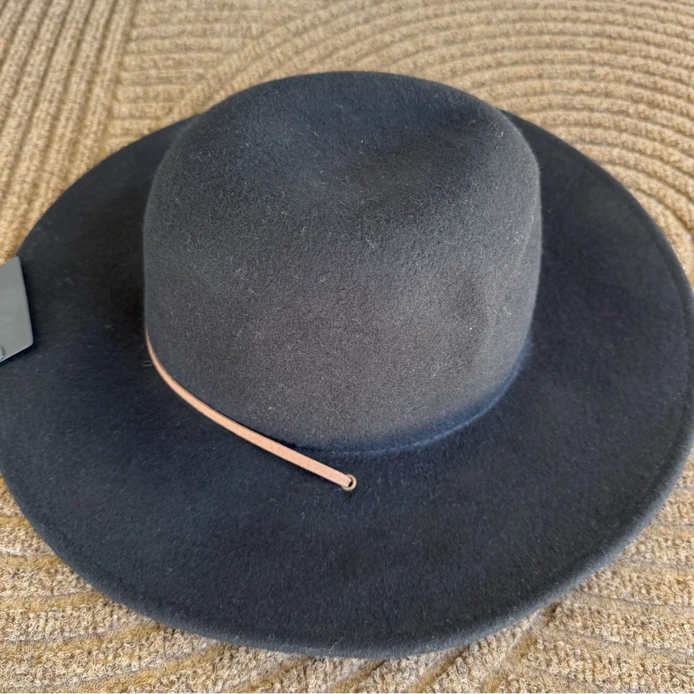 NWT Forever 21 Black 100% Wool Hat Fedora Cowboy Cowgirl